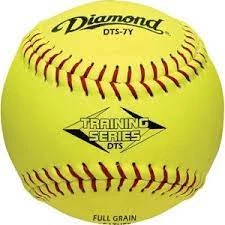 Diamond Sports Diamond 7" Optic Yellow Leather Training Balls