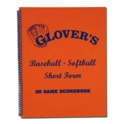 The Softball Group Glover's Short Form Orange Scorebook