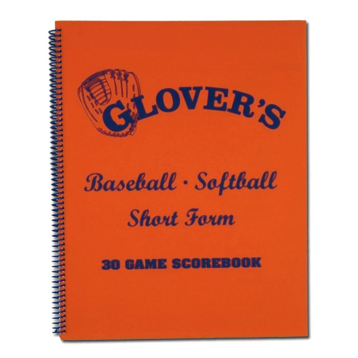 The Softball Group Glover's Short Form Orange Scorebook