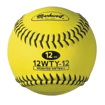 The Softball Group Weighted Optic Yellow 12" Training Softball