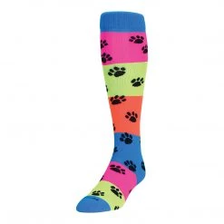 The Softball Group TCK Krazisox Rainbow Paws Socks Apparel