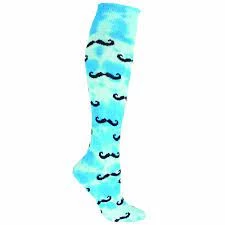 The Softball Group Red Lion Tie Dyed Mustache Socks