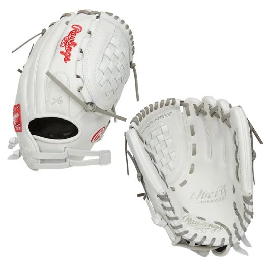 The Softball Group Rawlings 12" Liberty Adv White Grey Fielders Glove